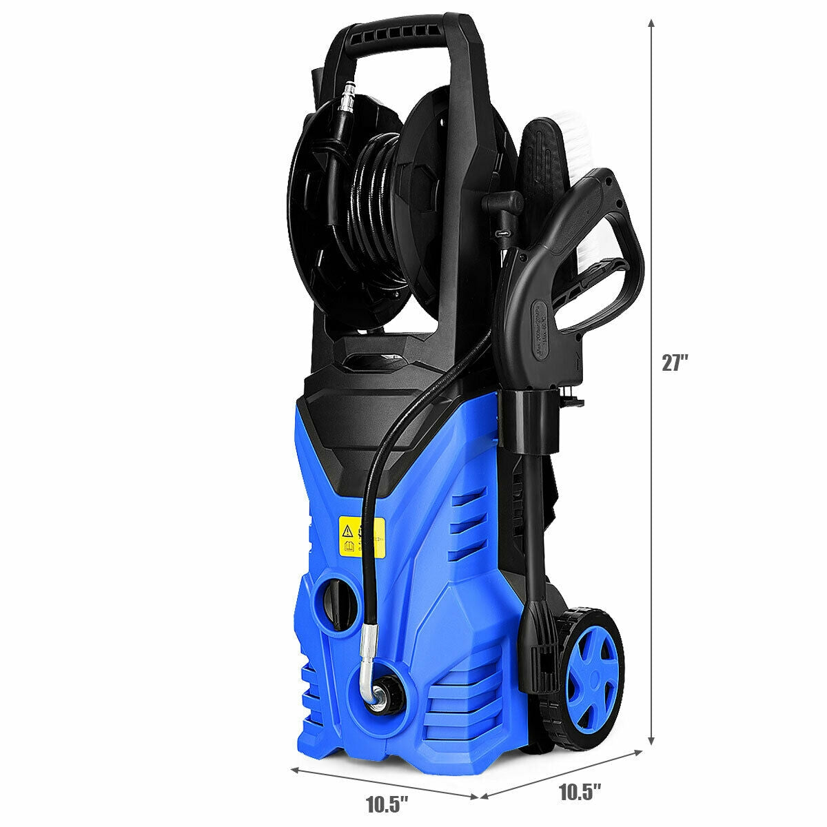 1800W 2030PSI Electric Pressure Washer Cleaner with Hose Reel-BlueÂ