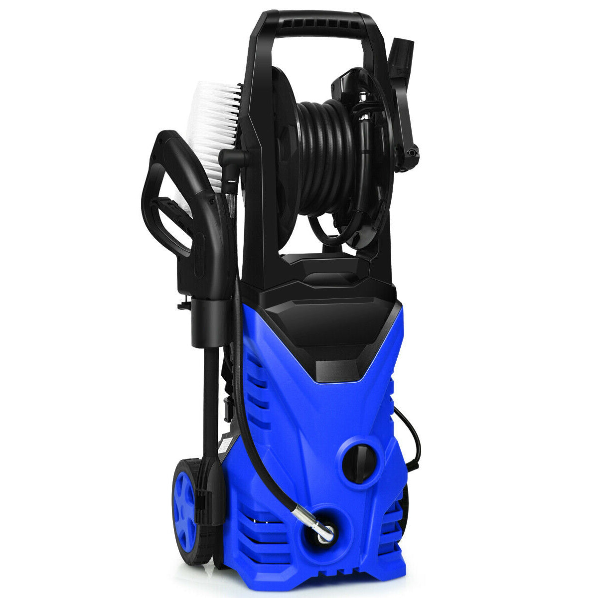 1800W 2030PSI Electric Pressure Washer Cleaner with Hose Reel-BlueÂ