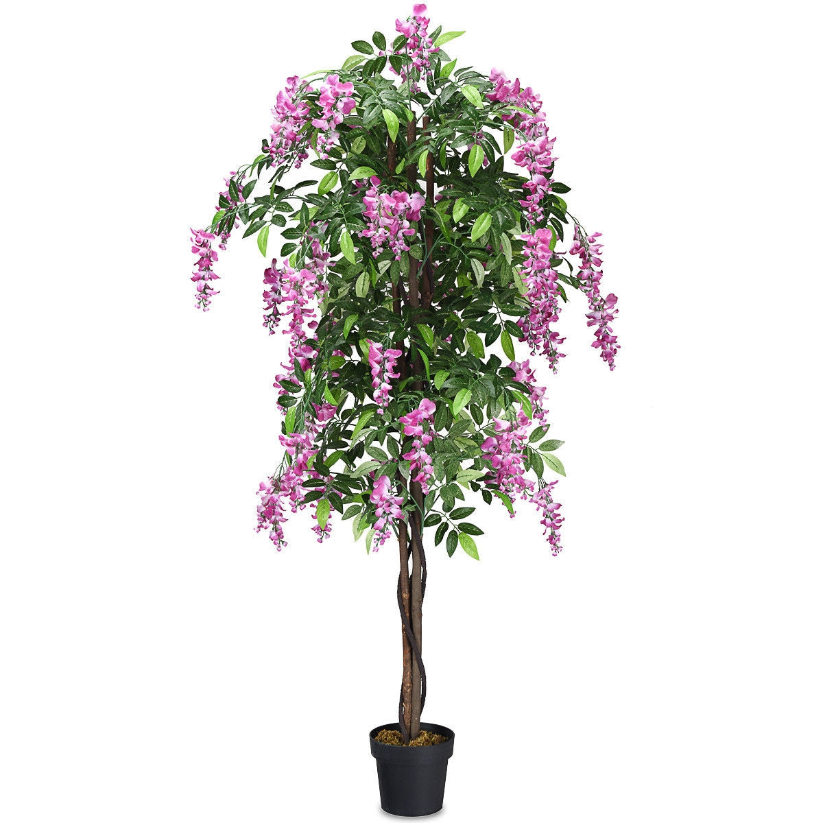 6-Feet Artificial Wisteria Silk Indoor-Outdoor TreeÂ