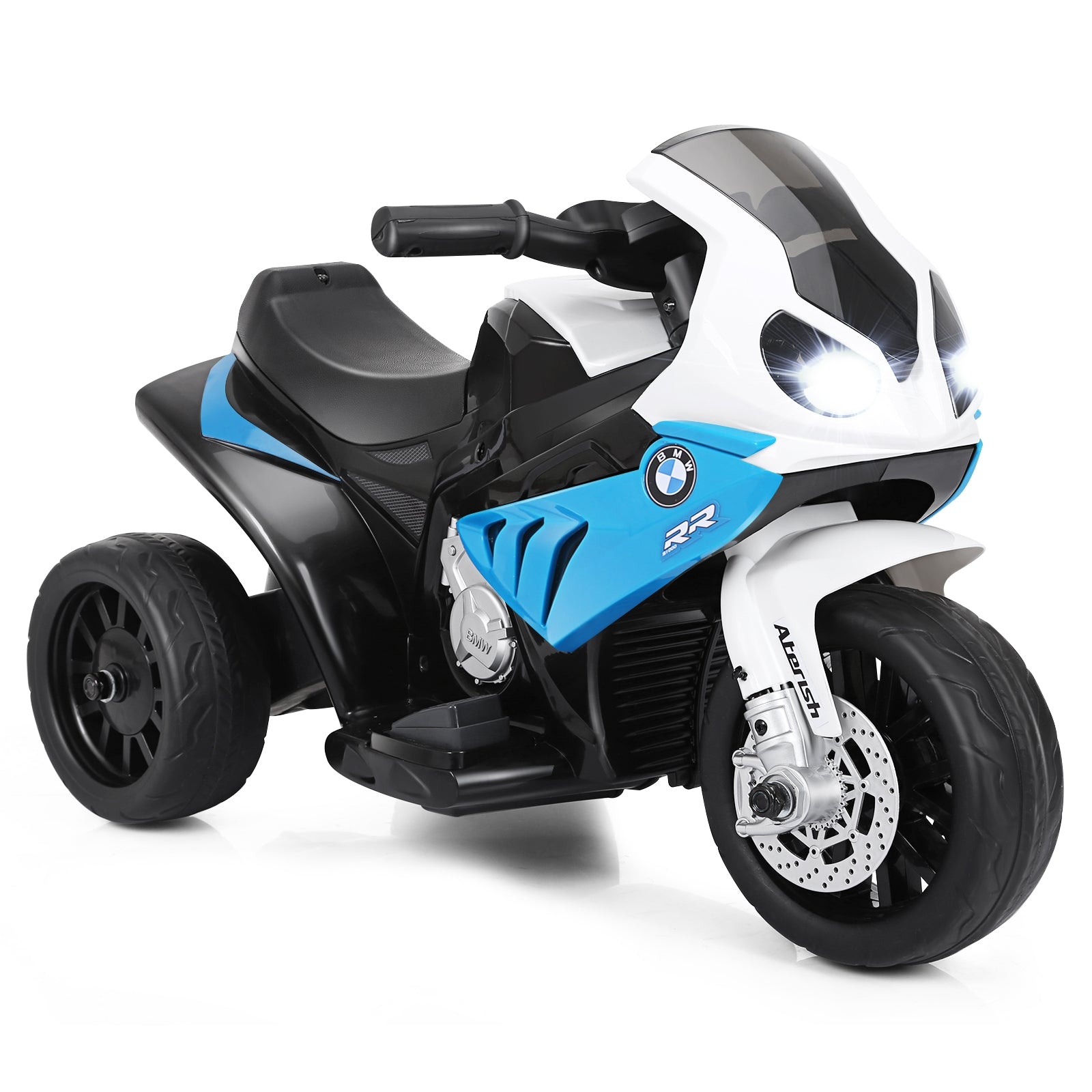 6V Kids 3 Wheels Riding BMW Licensed Electric Motorcycle-BlueÂ