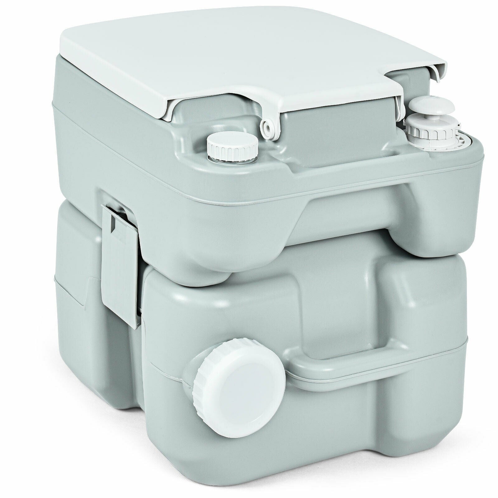 5.3 Gallon 20 L Portable Potty Commode for RV Camping Indoor OutdoorÂ