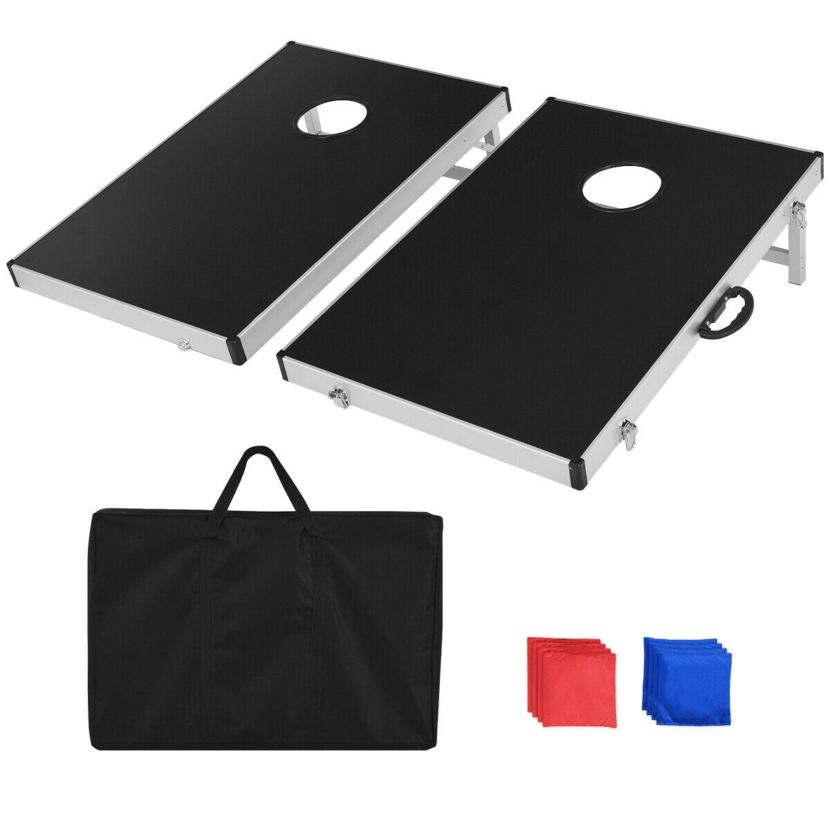 Cornhole Set with Foldable Design and Side HandleÂ