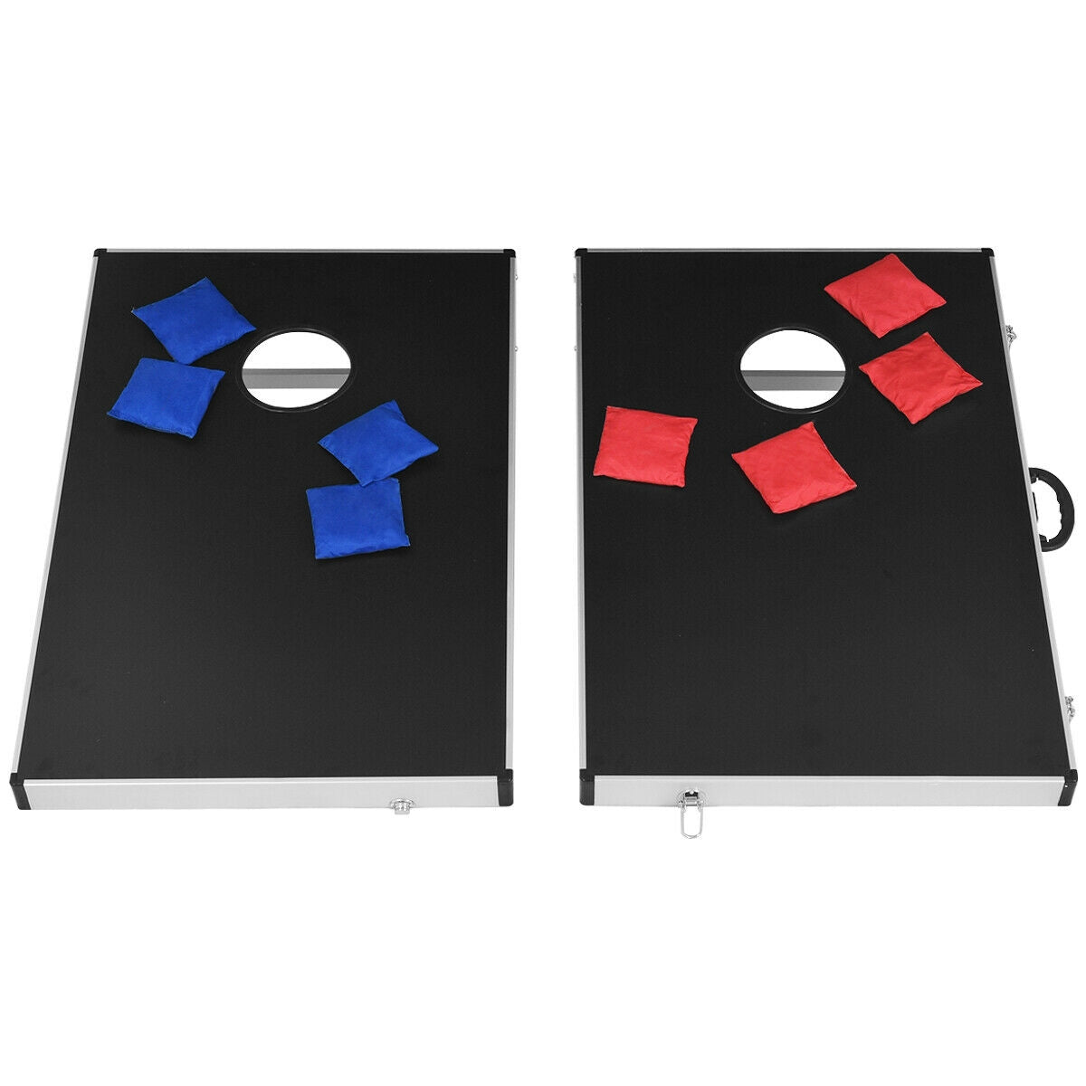 Cornhole Set with Foldable Design and Side HandleÂ