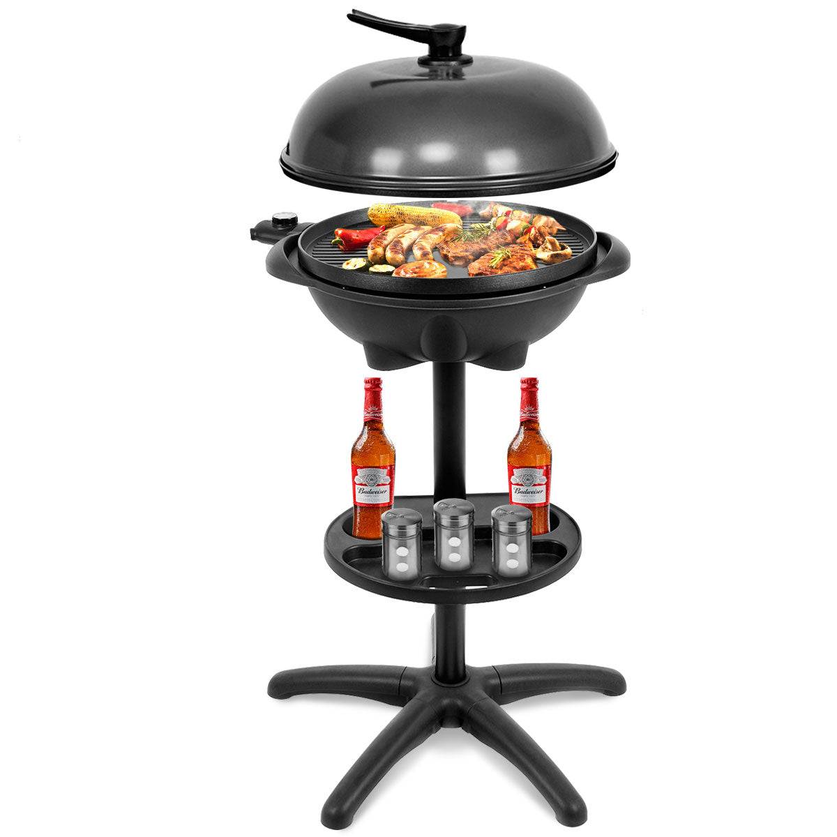 1350 W Outdoor Electric BBQ Grill with Removable StandÂ