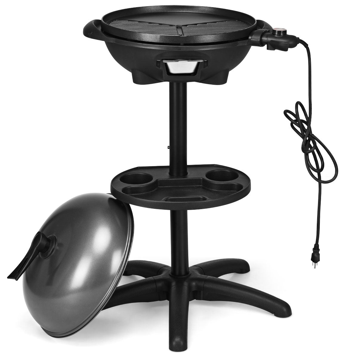 1350 W Outdoor Electric BBQ Grill with Removable StandÂ