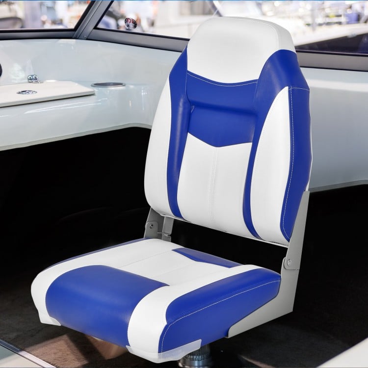 High Back Folding Boat Seats with Sponge Cushions and Flexible Hinges