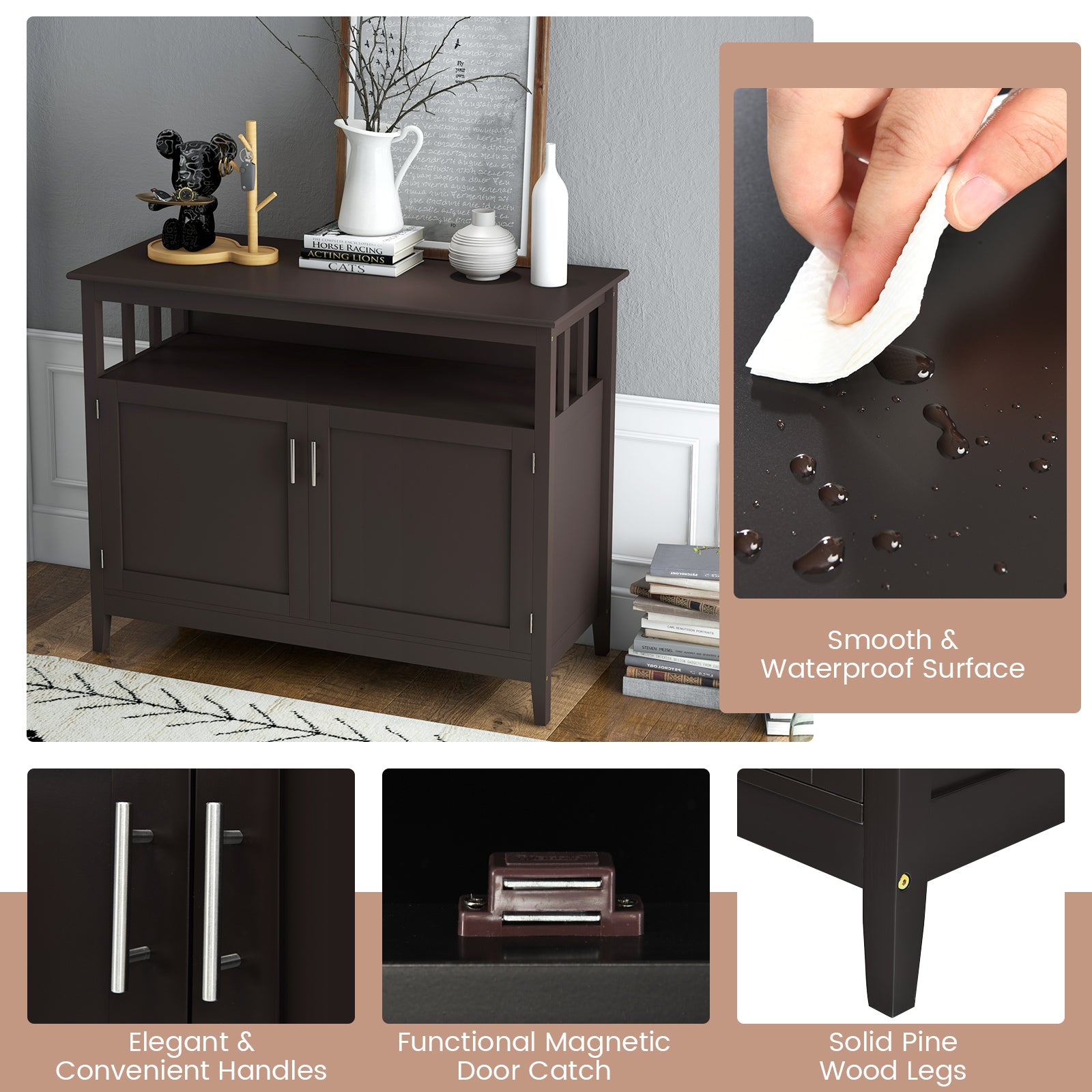 Modern Practical and Beautiful Wooden Kitchen Lockers with Large Storage SpaceÂ