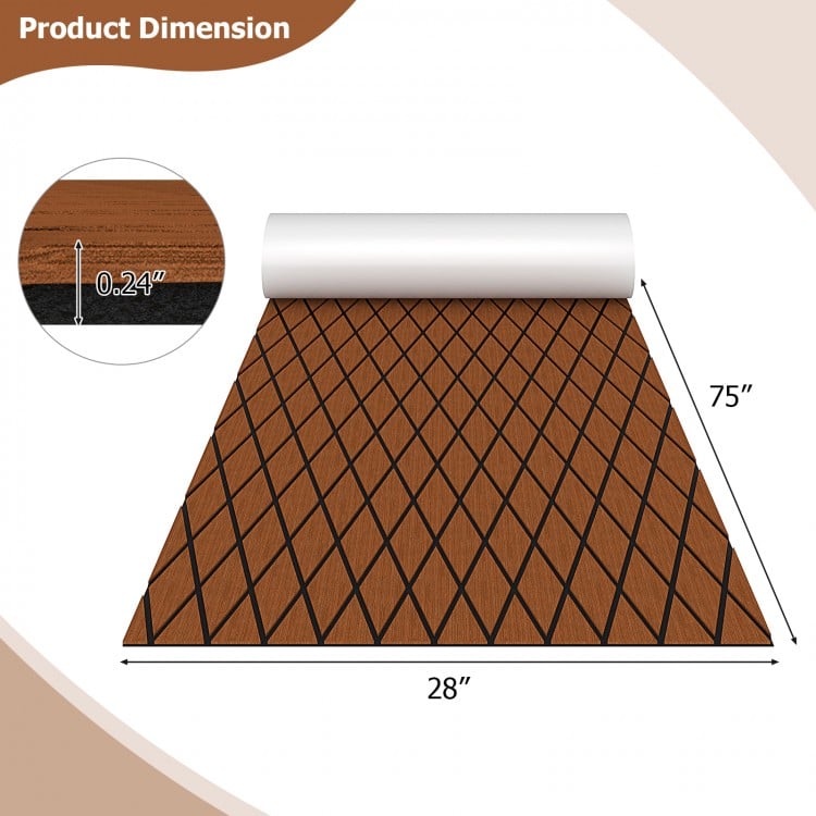 EVA Foam Boat Decking Sheet with Diamond Shape for Boat Surfboard