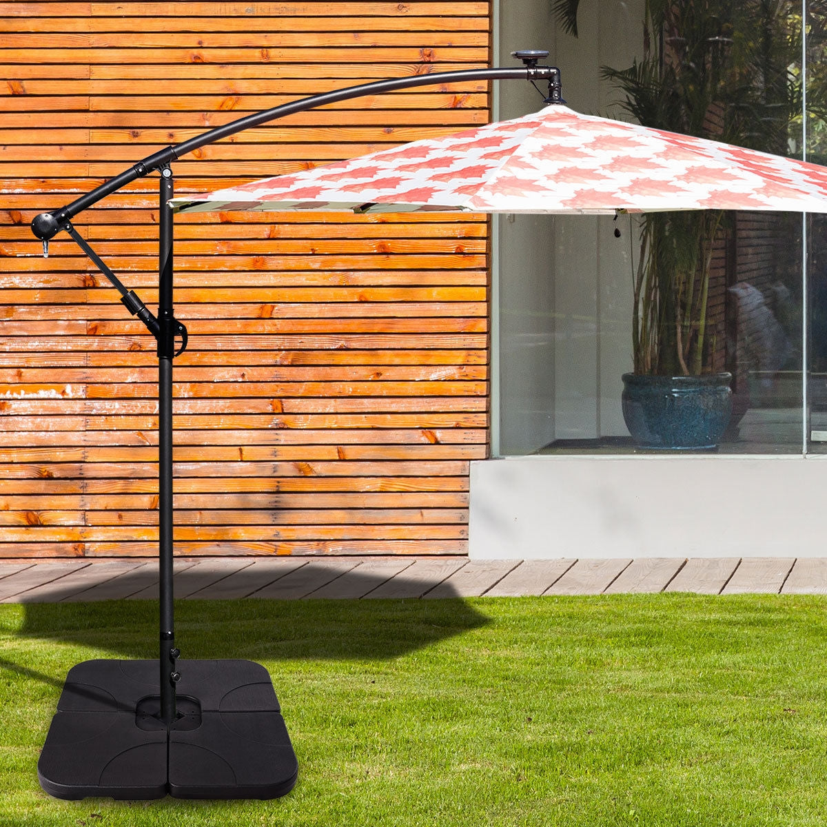 20 Inch Patio Offset Water Filled Plate Umbrella Base SandÂ