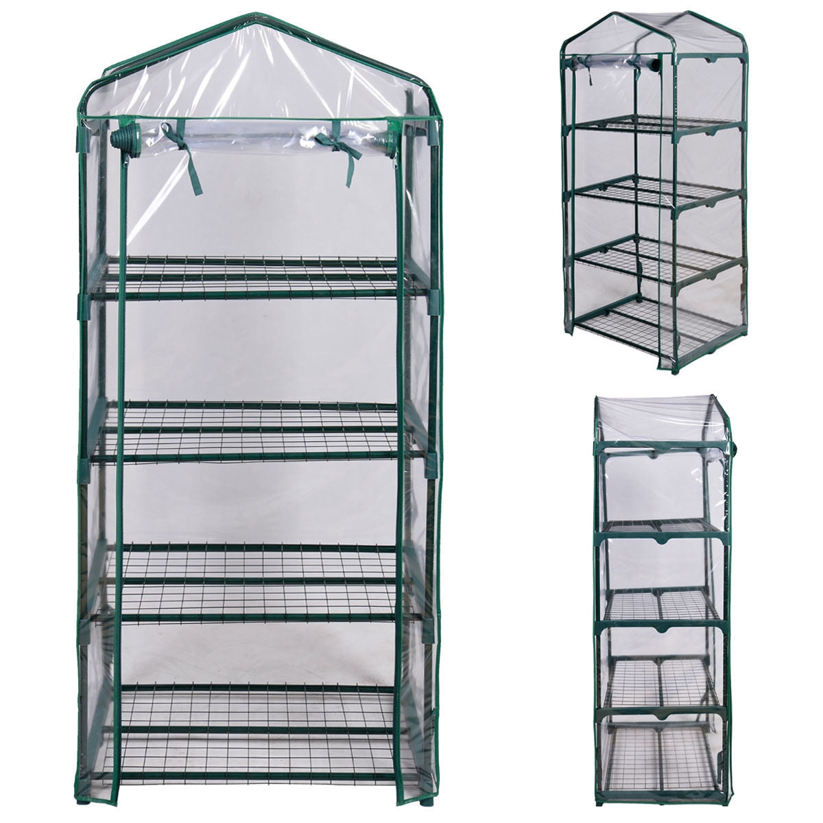 Outdoor Portable Mini 4 Shelves GreenhouseÂ