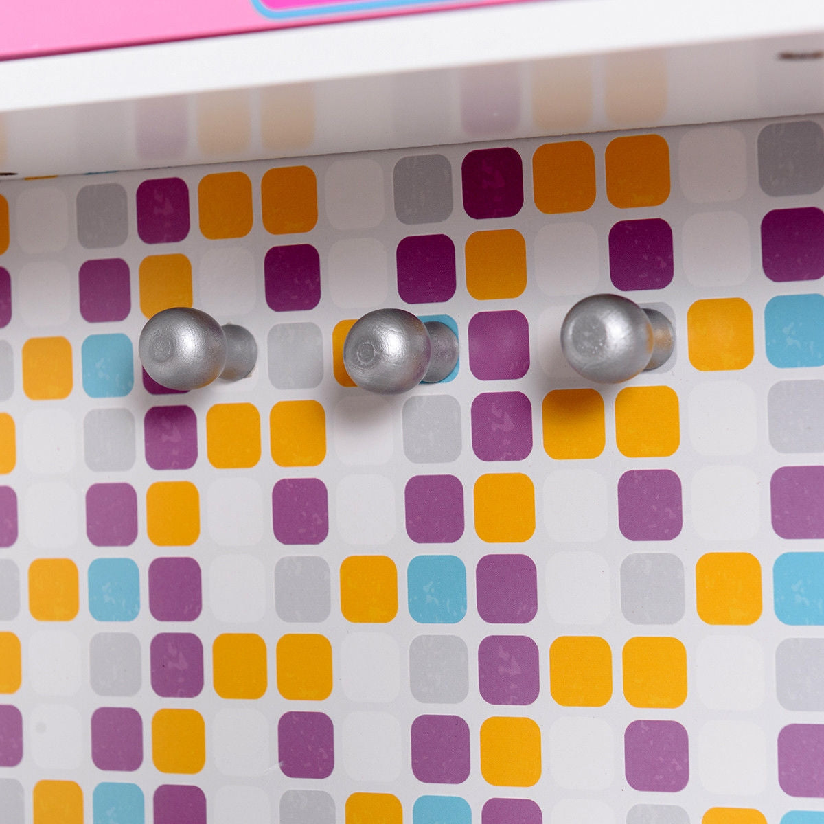 Kids Wooden Pretend Cooking Playset Cookware Play Set Kitchen Toys Toddler Gift-PinkÂ