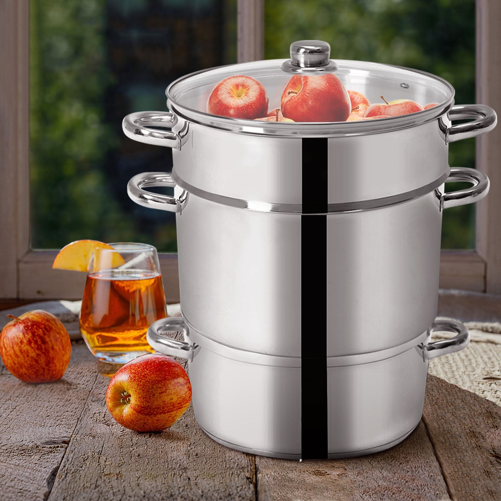 11-Quart Stainless Steel Fruit Juicer SteamerÂ