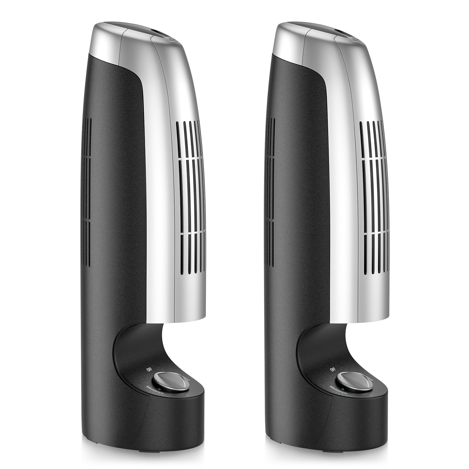 2 Pieces Mini Ionic Whisper Home Air Purifier for Dust and SmokeÂ