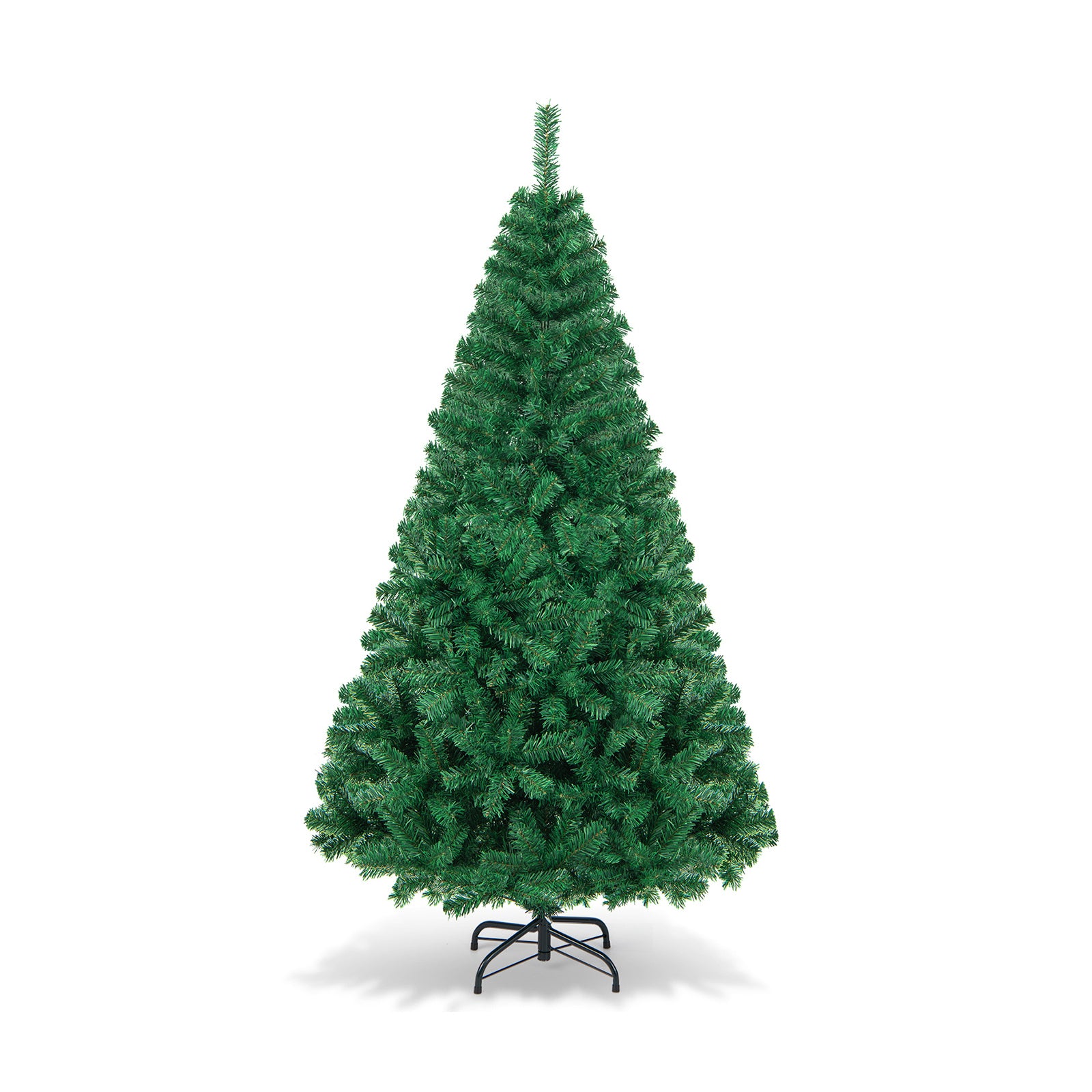 Artificial PVC Hinged Christmas Tree with Solid Metal Stand-6 ftÂ