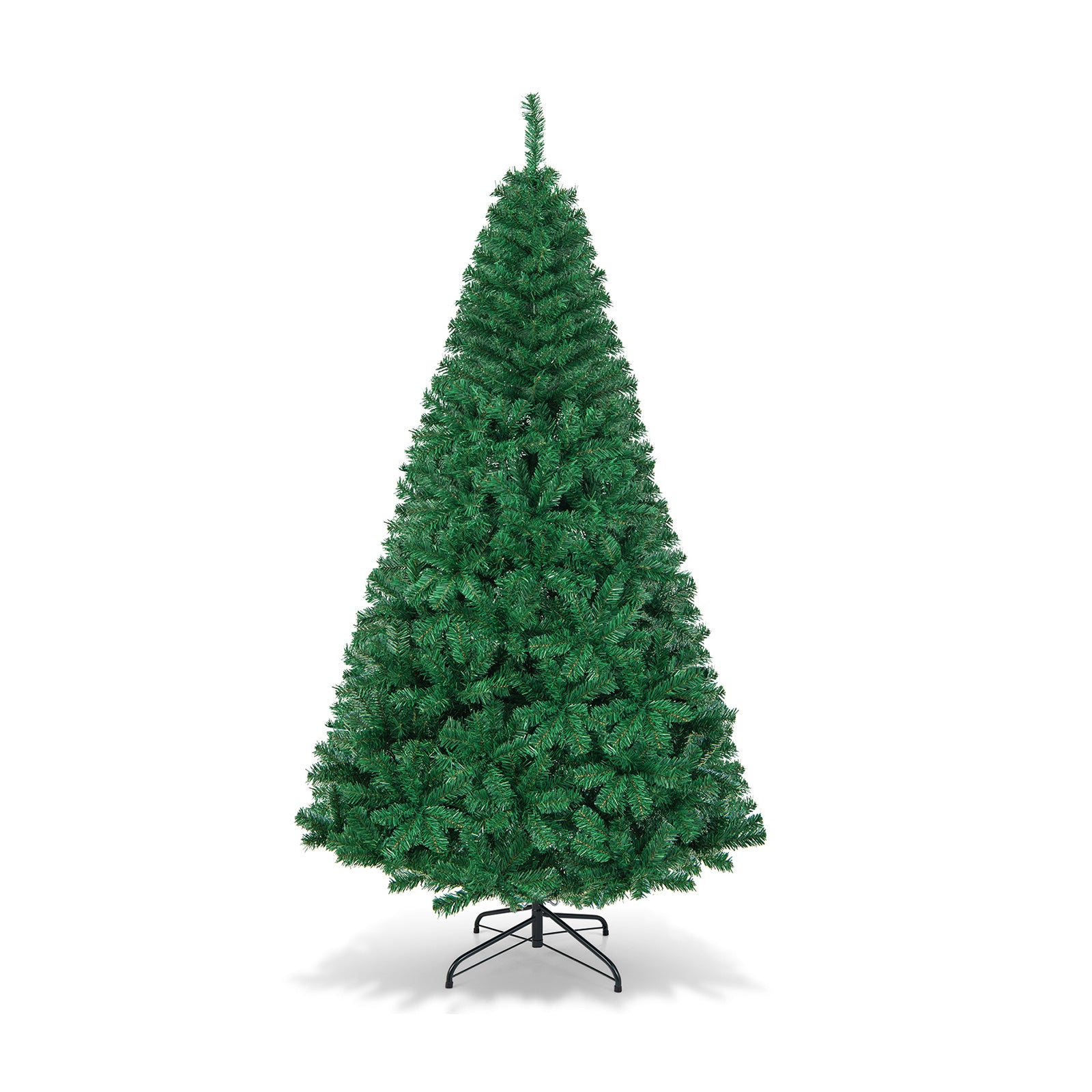 Artificial PVC Hinged Christmas Tree with Solid Metal Stand-7 ftÂ