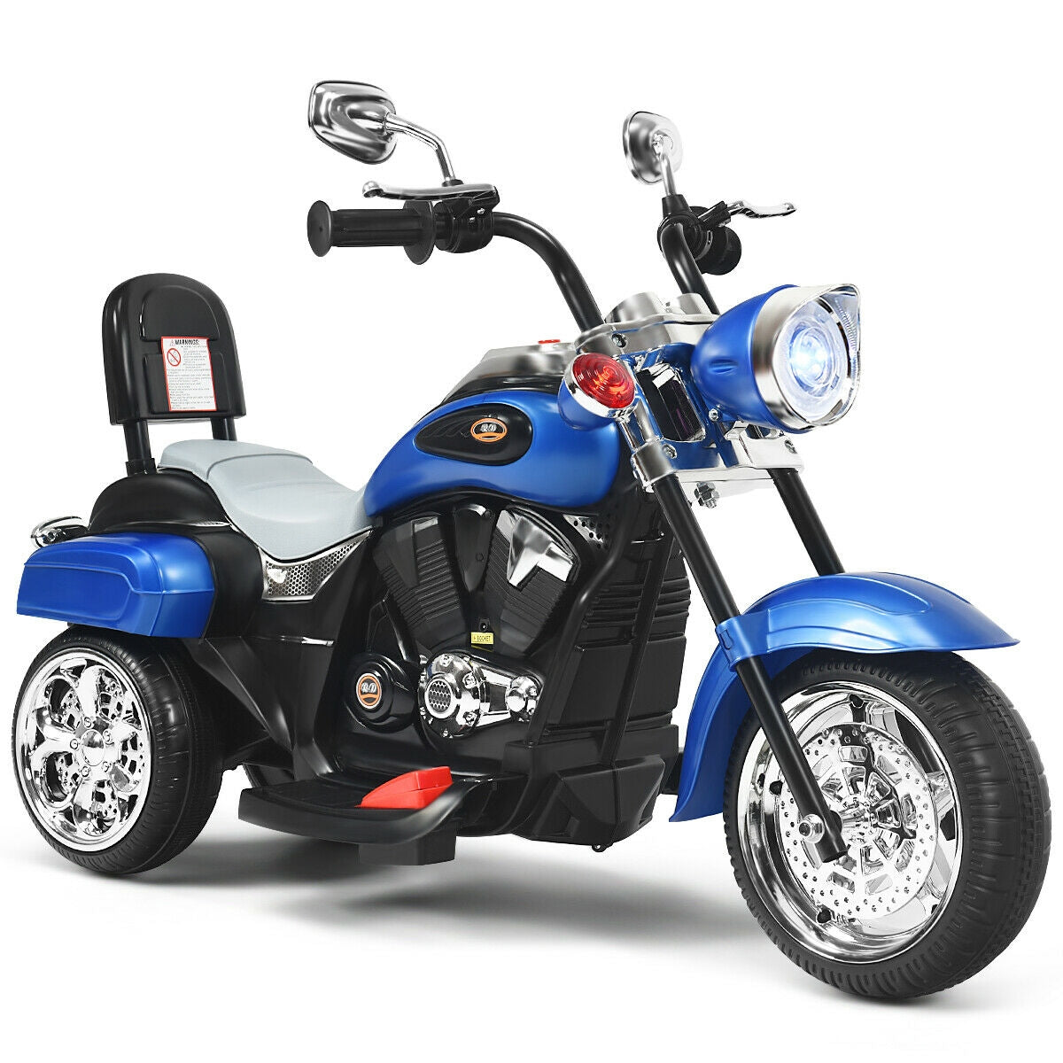 6V 3 Wheel Kids Motorcycle-BlueÂ
