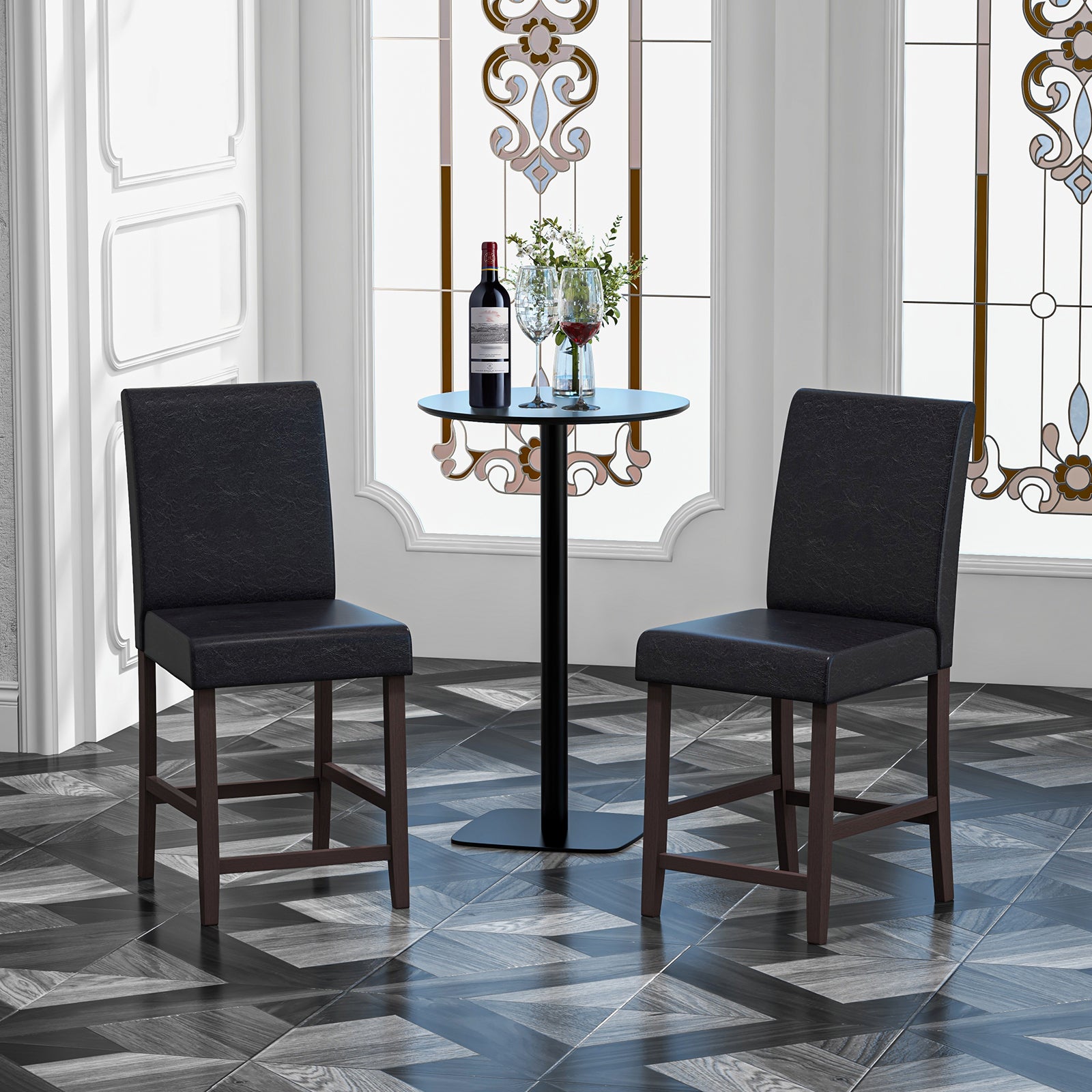 25 Inch Counter Height Set of 2 Bar StoolsÂ