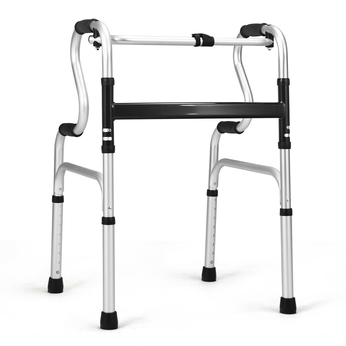 One-Button Folding Aluminum Walking Frame WalkerÂ