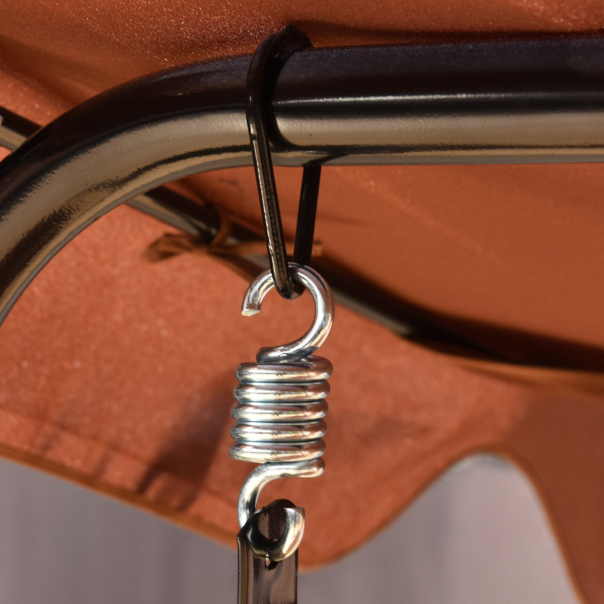 3 Seats Patio Canopy Swing-BrownÂ