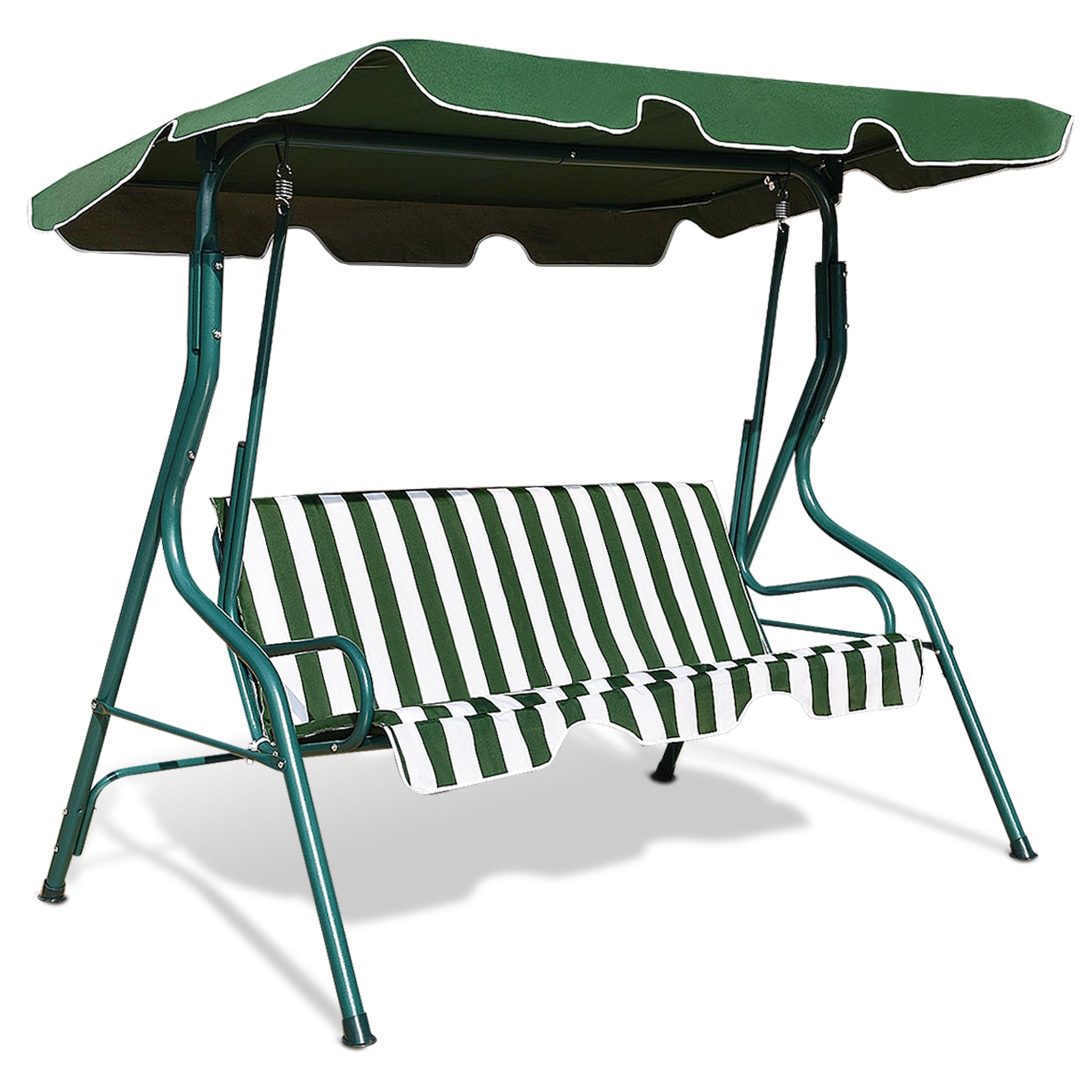 3 Seats Patio Canopy Swing-GreenÂ