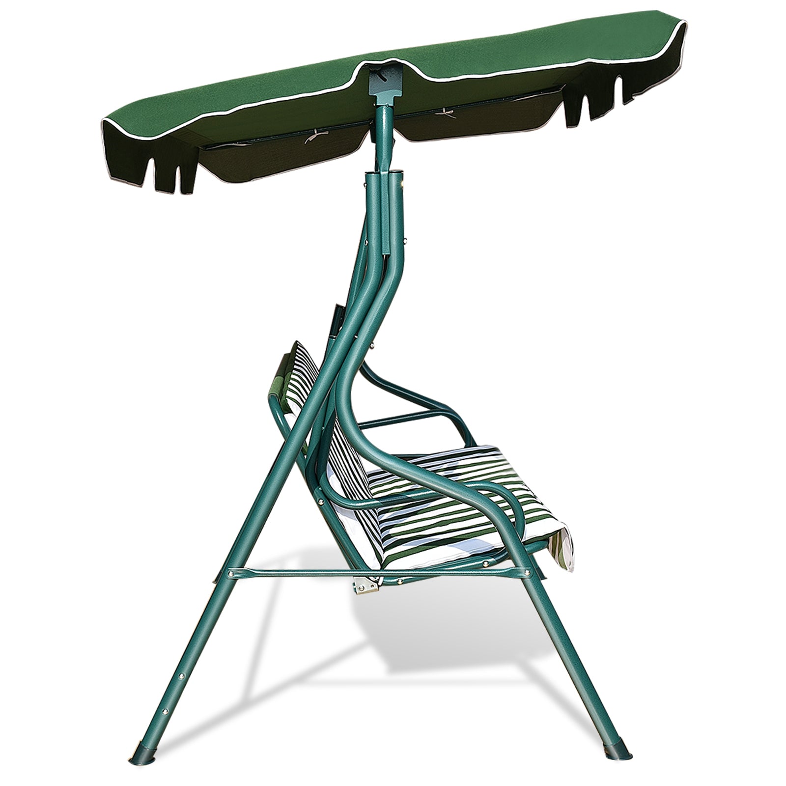 3 Seats Patio Canopy Swing-GreenÂ