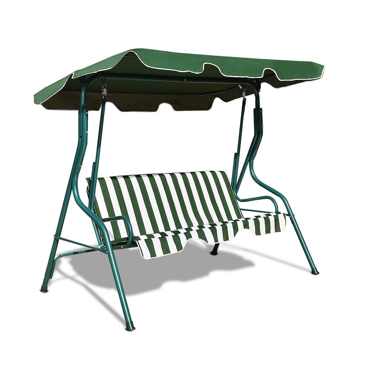 3 Seats Patio Canopy Swing-GreenÂ