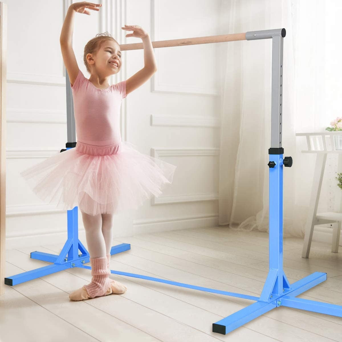 Adjustable Gymnastics Bar Horizontal Bar for Kids-BlueÂ