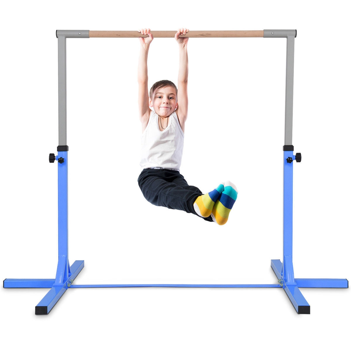 Adjustable Gymnastics Bar Horizontal Bar for Kids-BlueÂ