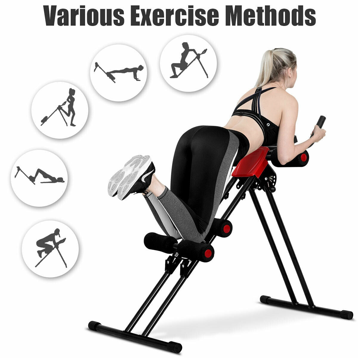 Abdominal Workout Equipment with LCD Monitor for Home GymÂ