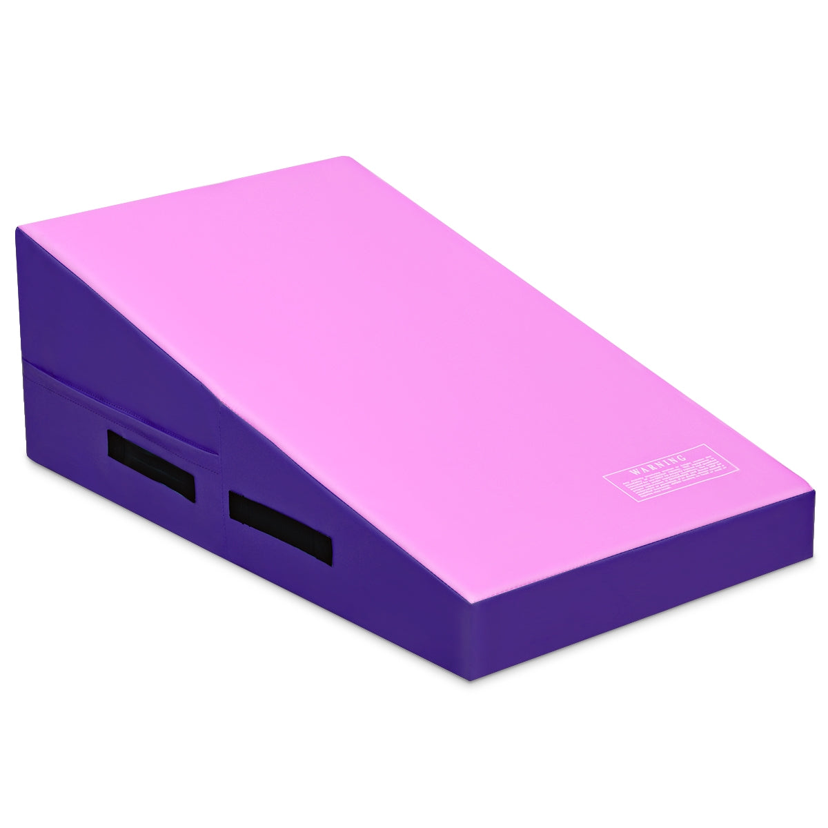 Incline Gymnastics Mat Wedge Ramp Gym Tumbling Exercise Mat-Pink&PurpleÂ