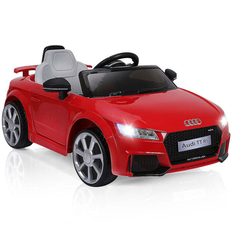 12V Kids Electric Ride on Car with Remote Control and Music Function-RedÂ