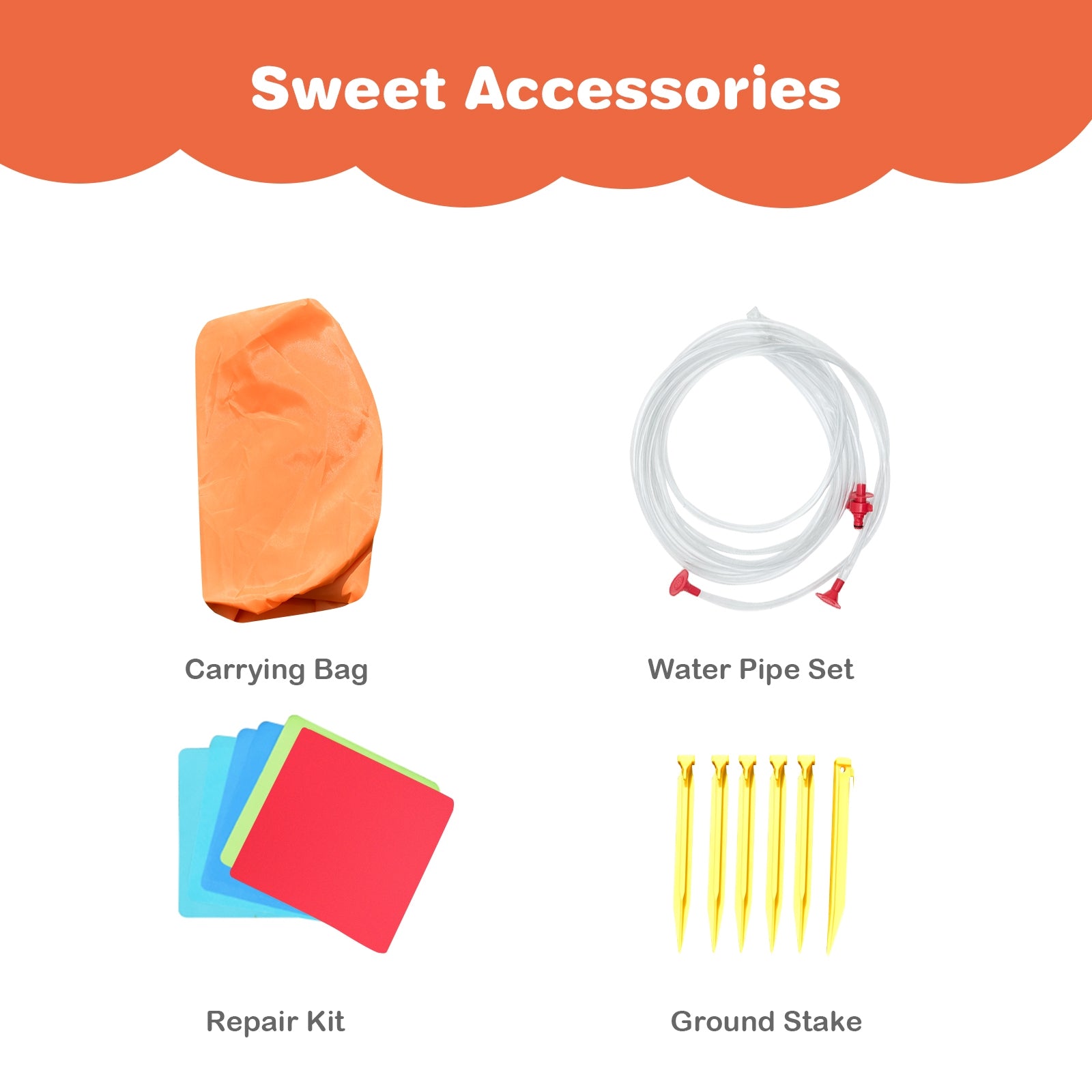 Inflatable Water Slide Bounce House with Climbing Wall and Jumper without BlowerÂ