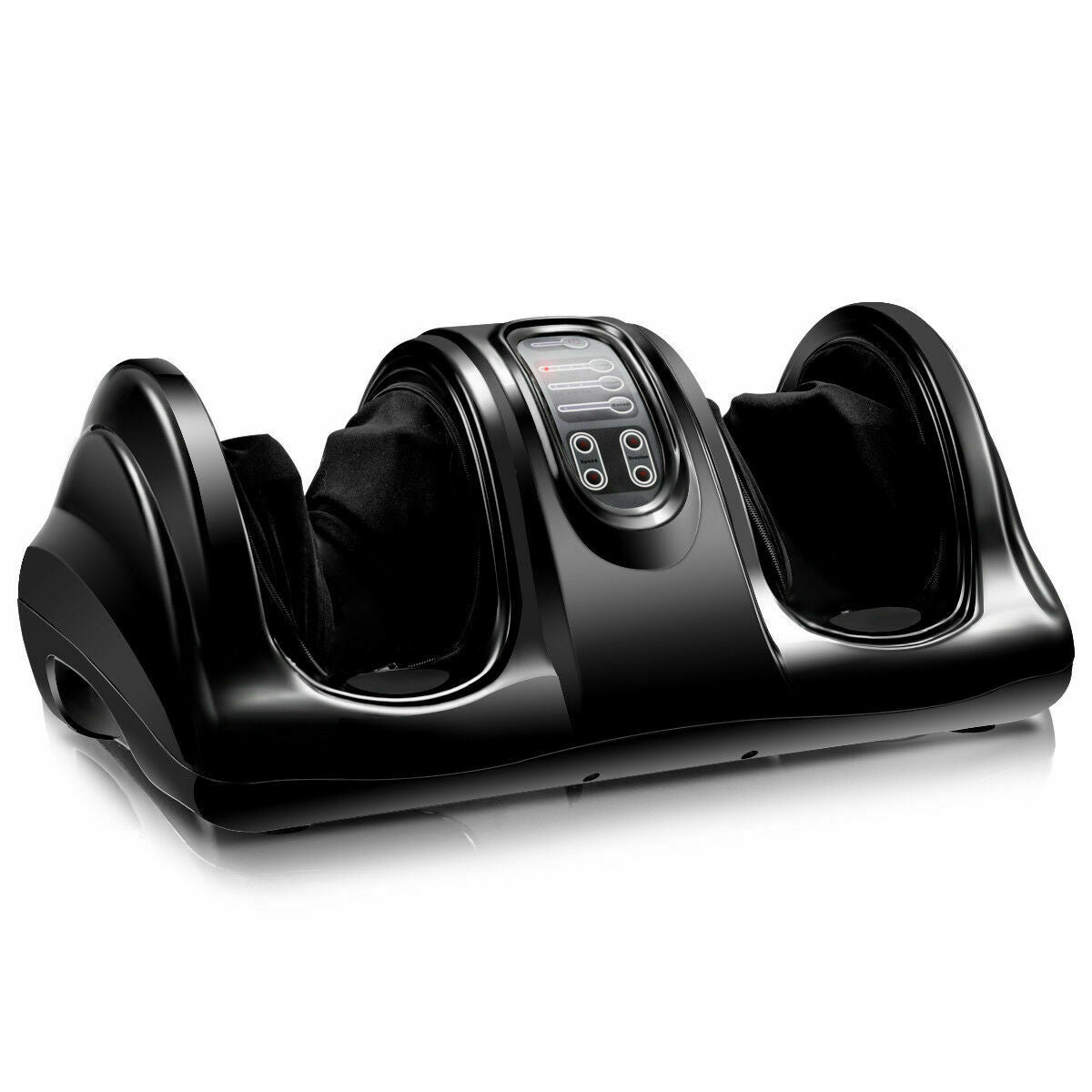 Therapeutic Shiatsu Foot Massager with High Intensity Rollers-BlackÂ