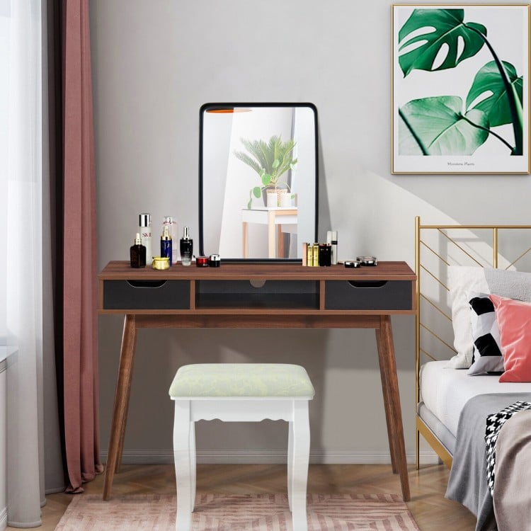 Rectangular Wall Mount Bathroom Mirror with Solid Steel Frame-M