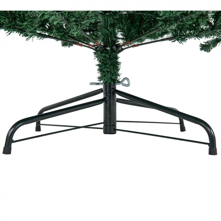 6 Feet Hinged Artificial Christmas Tree with Solid Metal Stand