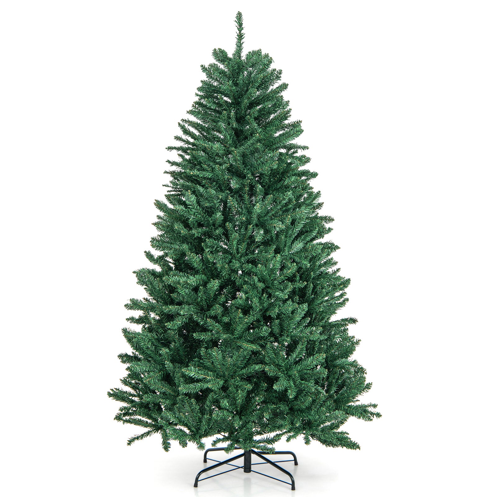 6 Feet Hinged Artificial Christmas Tree with Solid Metal StandÂ