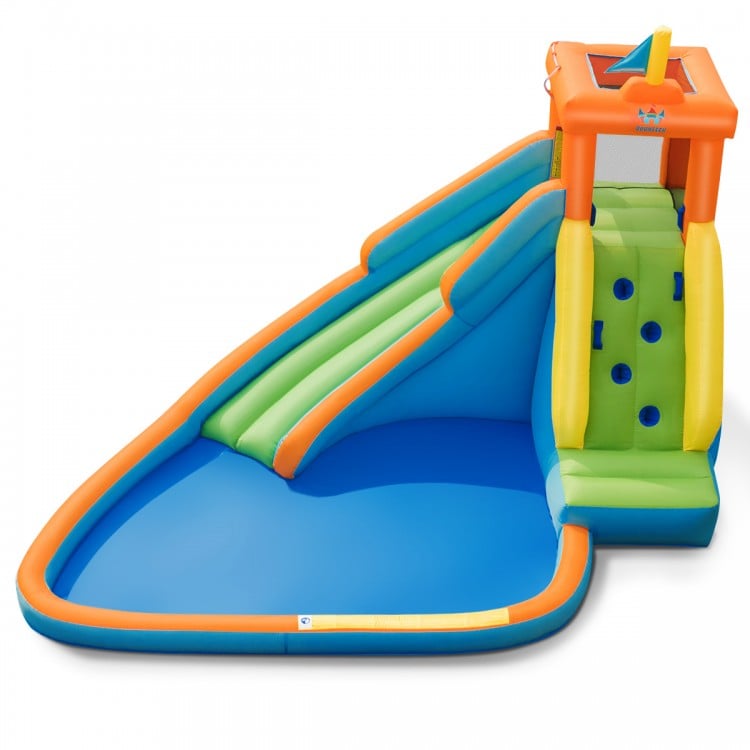 Inflatable Water Slide Kids Bounce House with 680W Blower