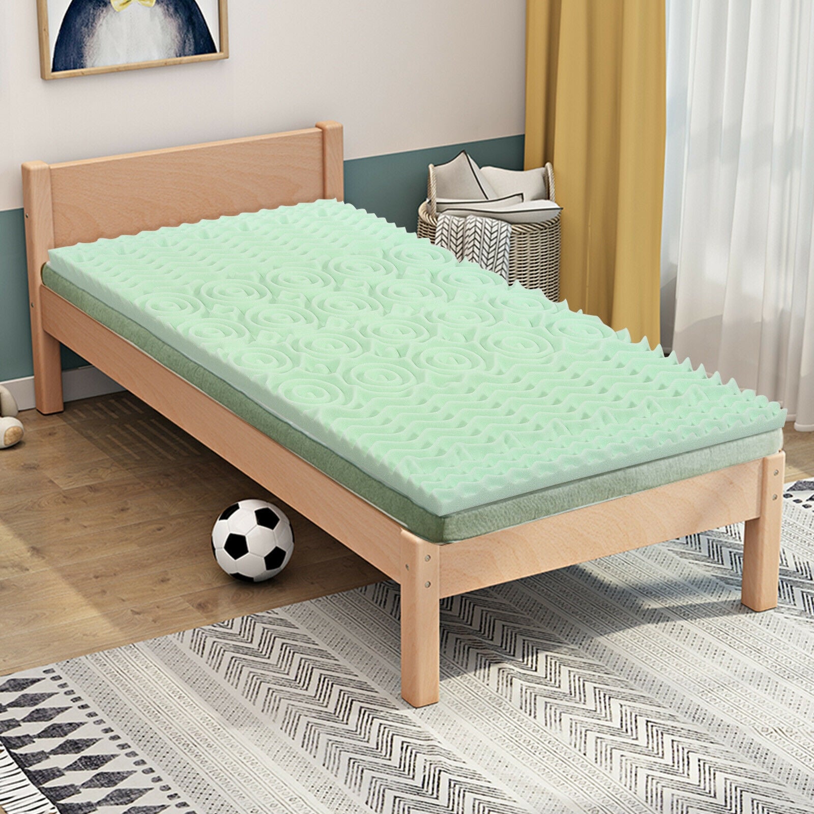 3 Inch Comfortable Mattress Topper Cooling Air Foam-Twin SizeÂ