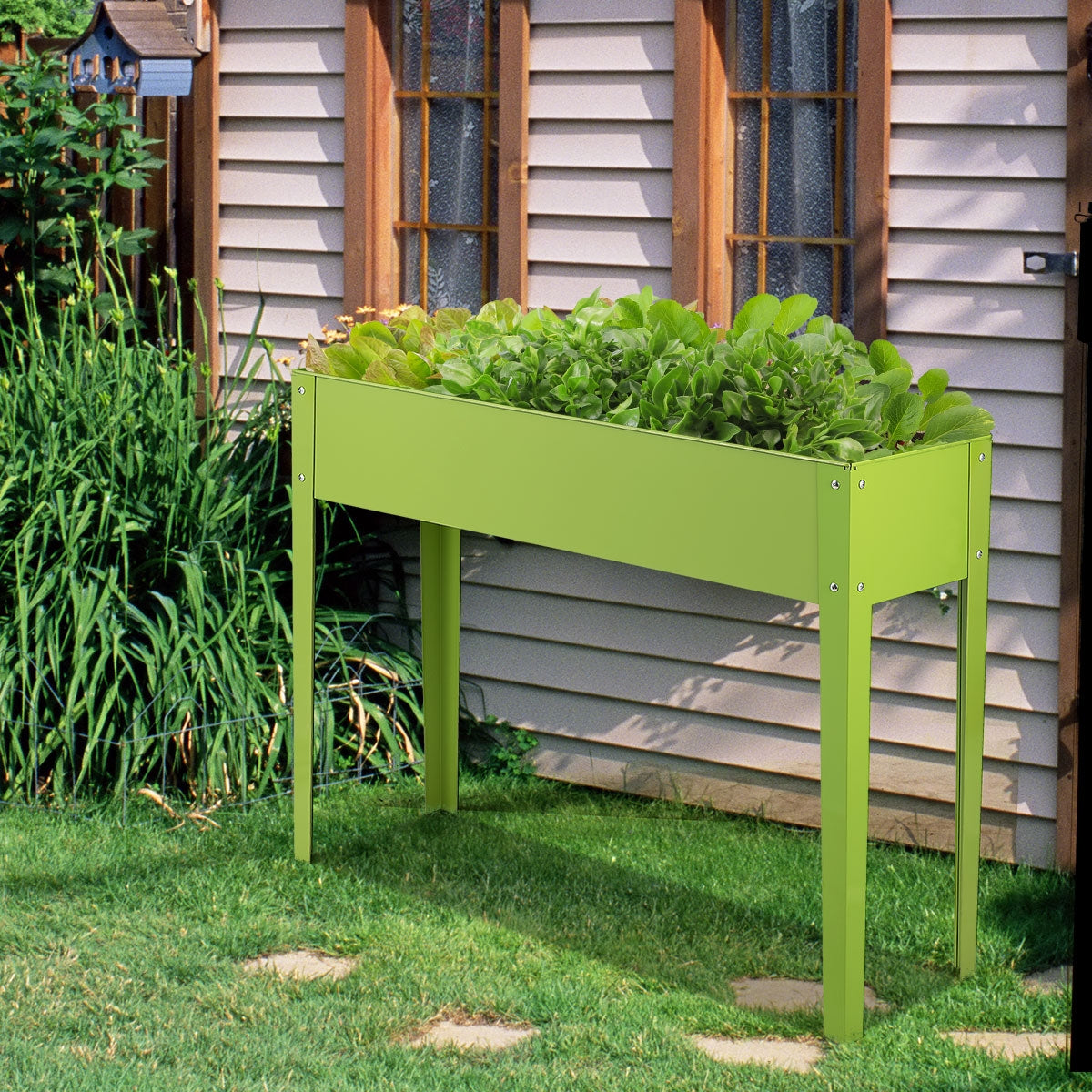 40 x 13 Inch Outdoor Elevated Garden Plant Flower BedÂ
