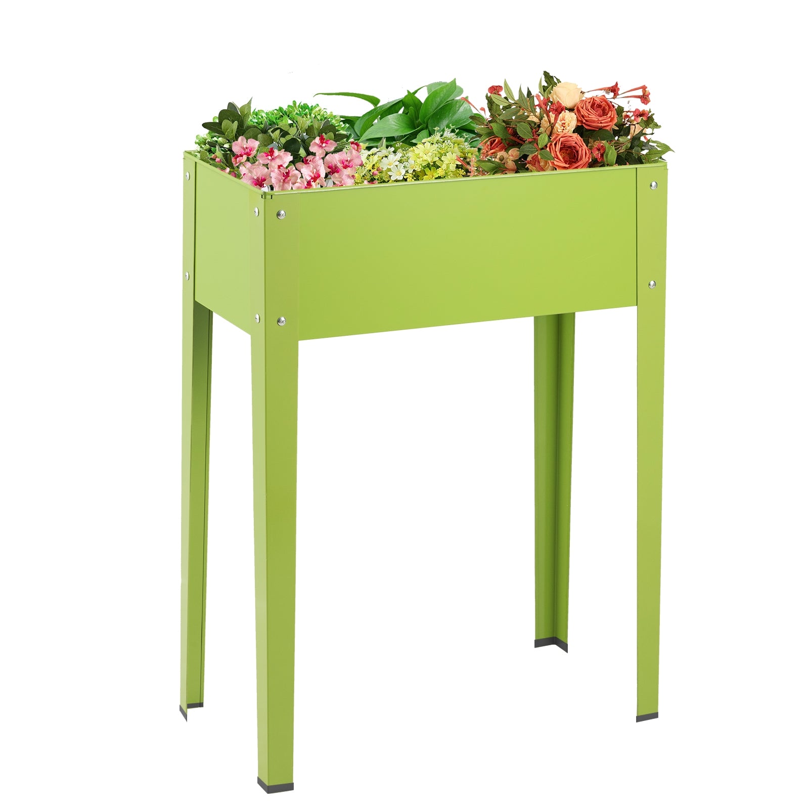 24.5 x 12.5 Inch Outdoor Elevated Garden Plant Flower BedÂ