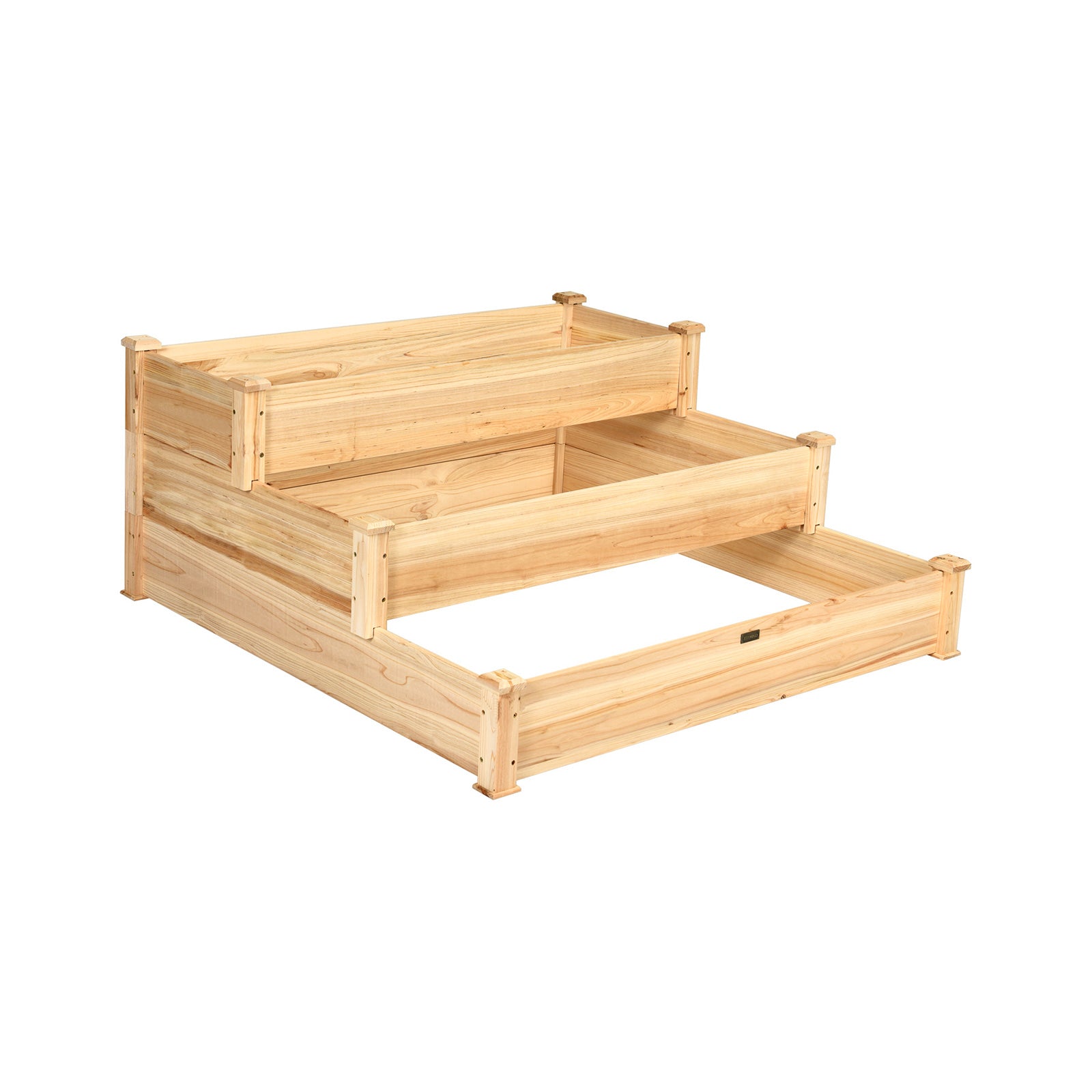 3 Tier Elevated Wooden Vegetable Garden BedÂ