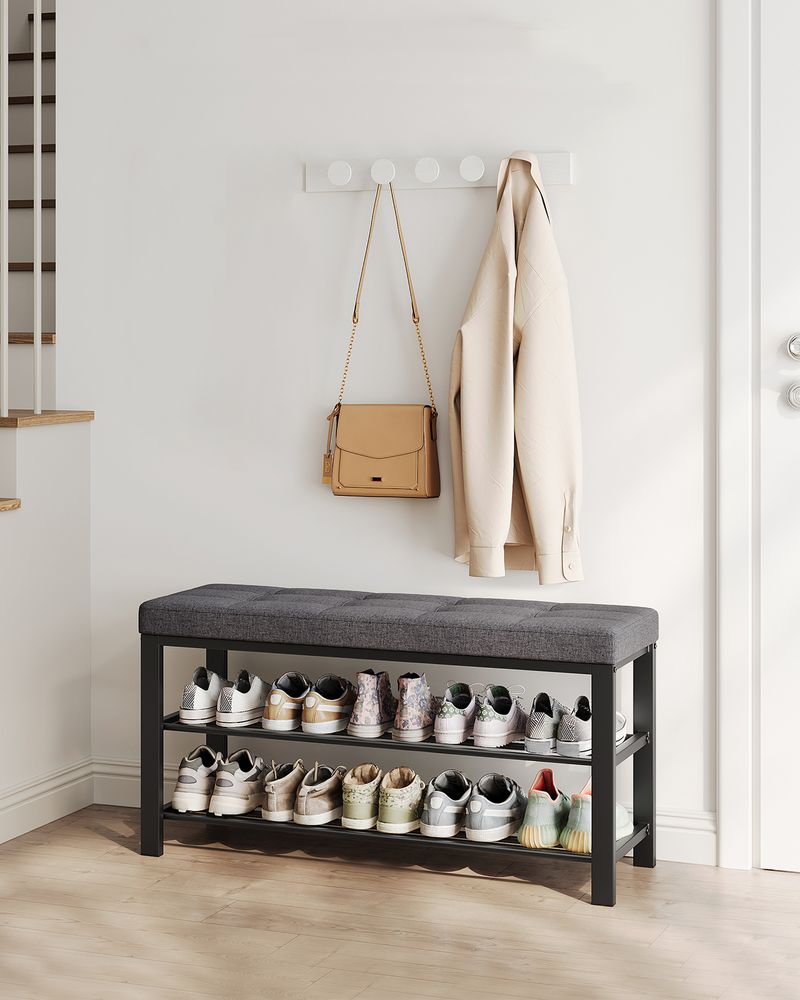 SONGMICS Shoe Bench with Cushion