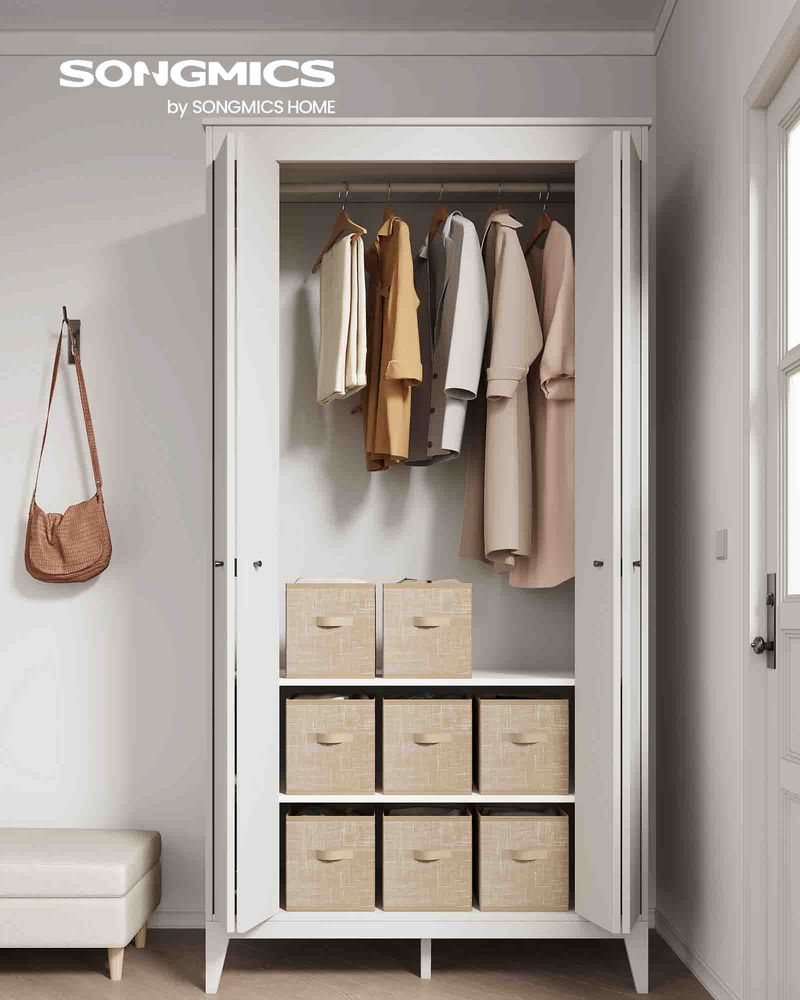 SONGMICS Set of 8 Foldable Storage Cubes