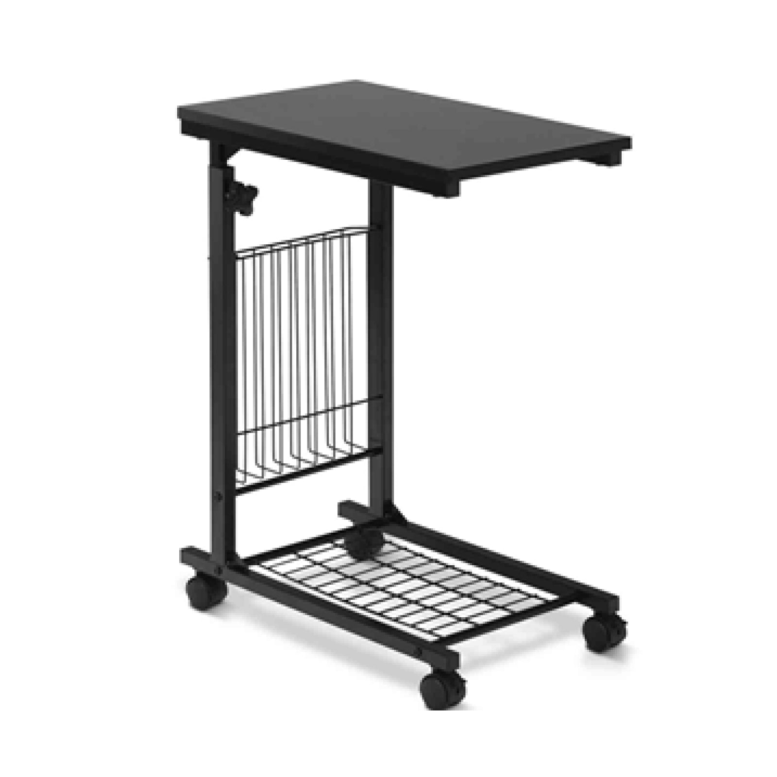 Rolling Height Adjustable Sofa End Side TableÂ