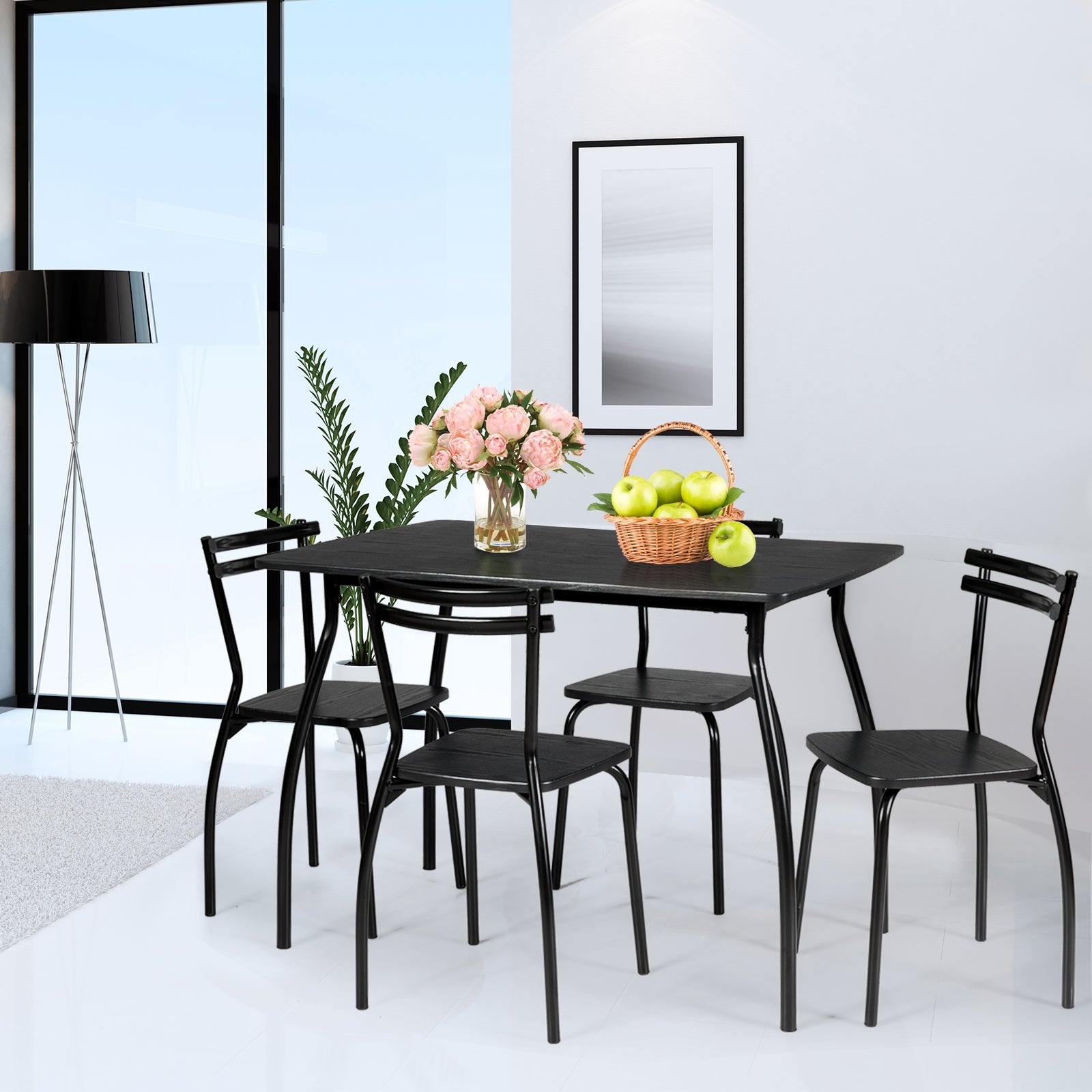 5 Pieces Dining Table Set with 4 ChairsÂ