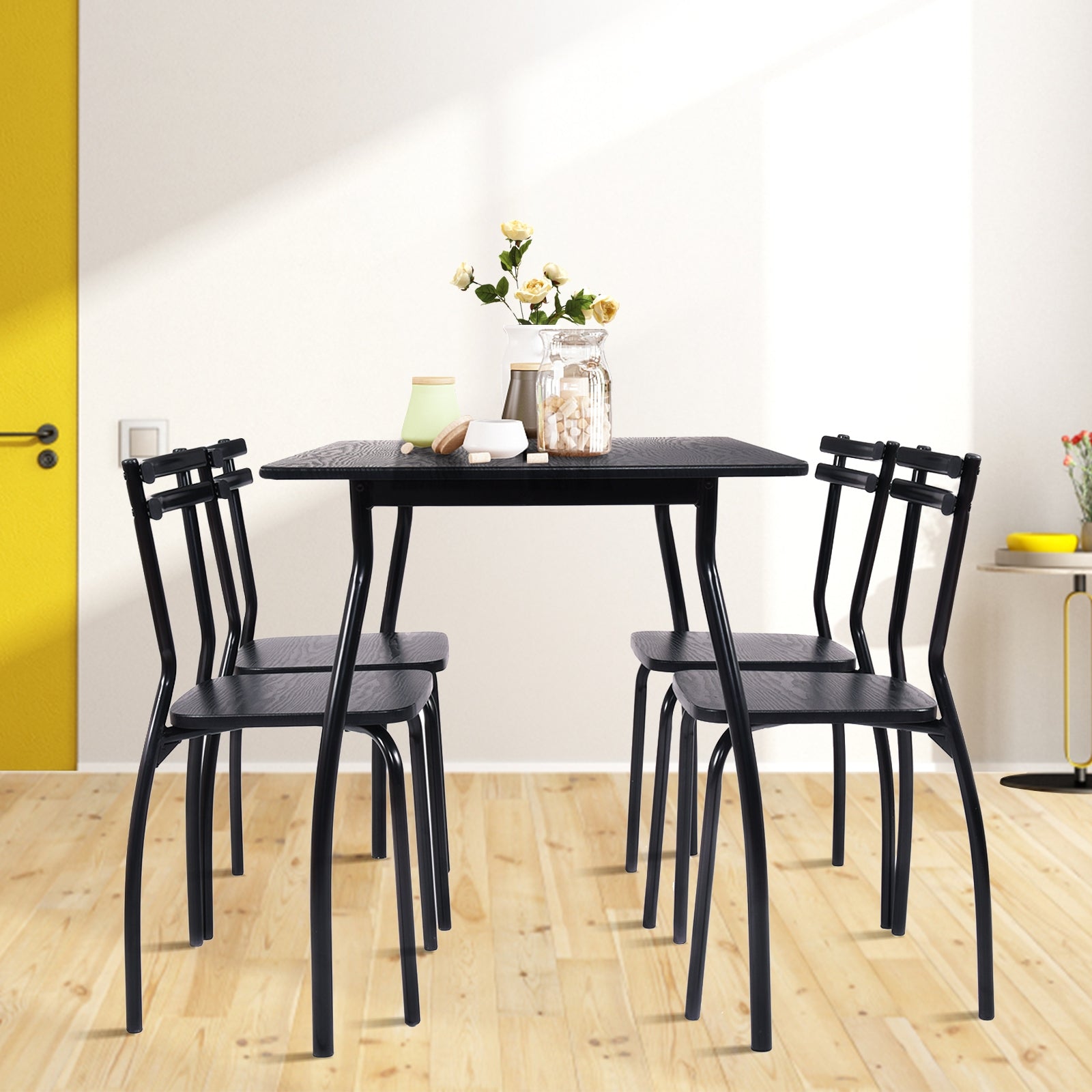 5 Pieces Dining Table Set with 4 ChairsÂ