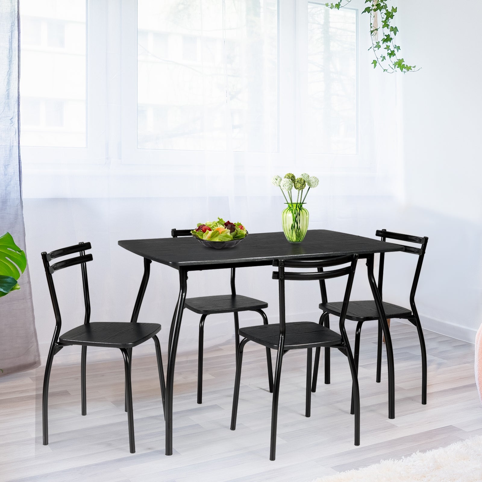 5 Pieces Dining Table Set with 4 ChairsÂ