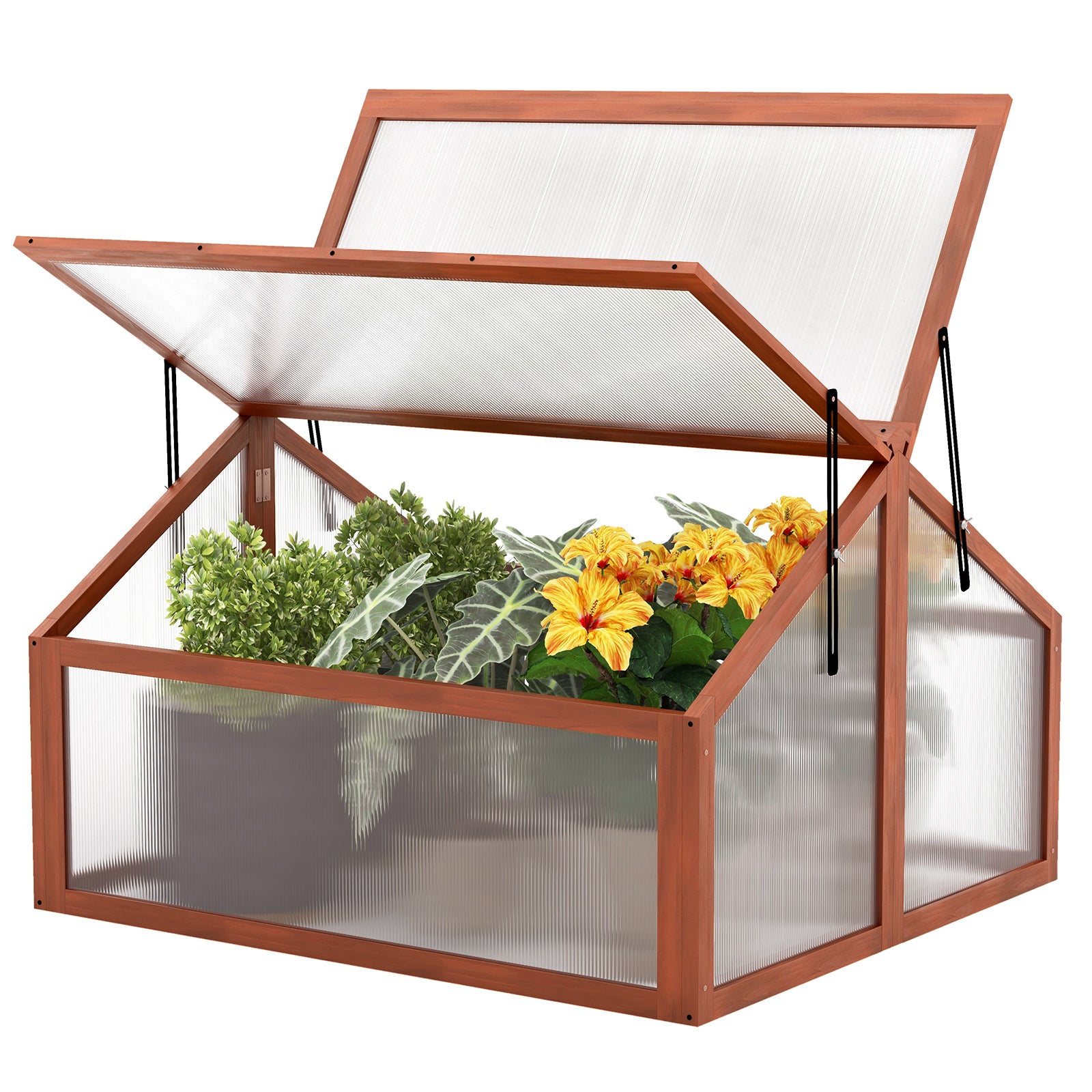 Double Box Garden Wooden GreenhouseÂ