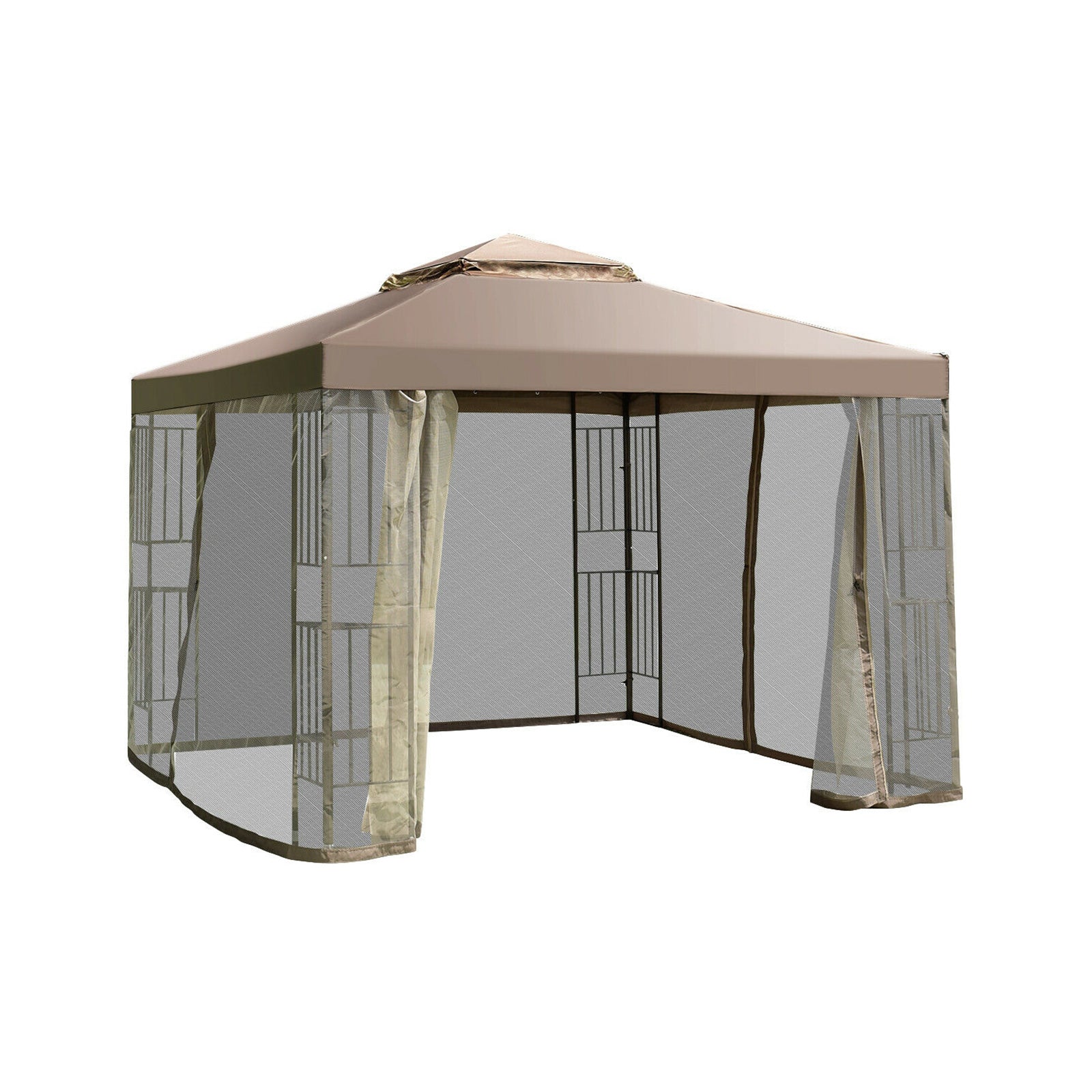 10 Feet x 10 Feet Awning Patio Screw-free Structure Canopy TentÂ