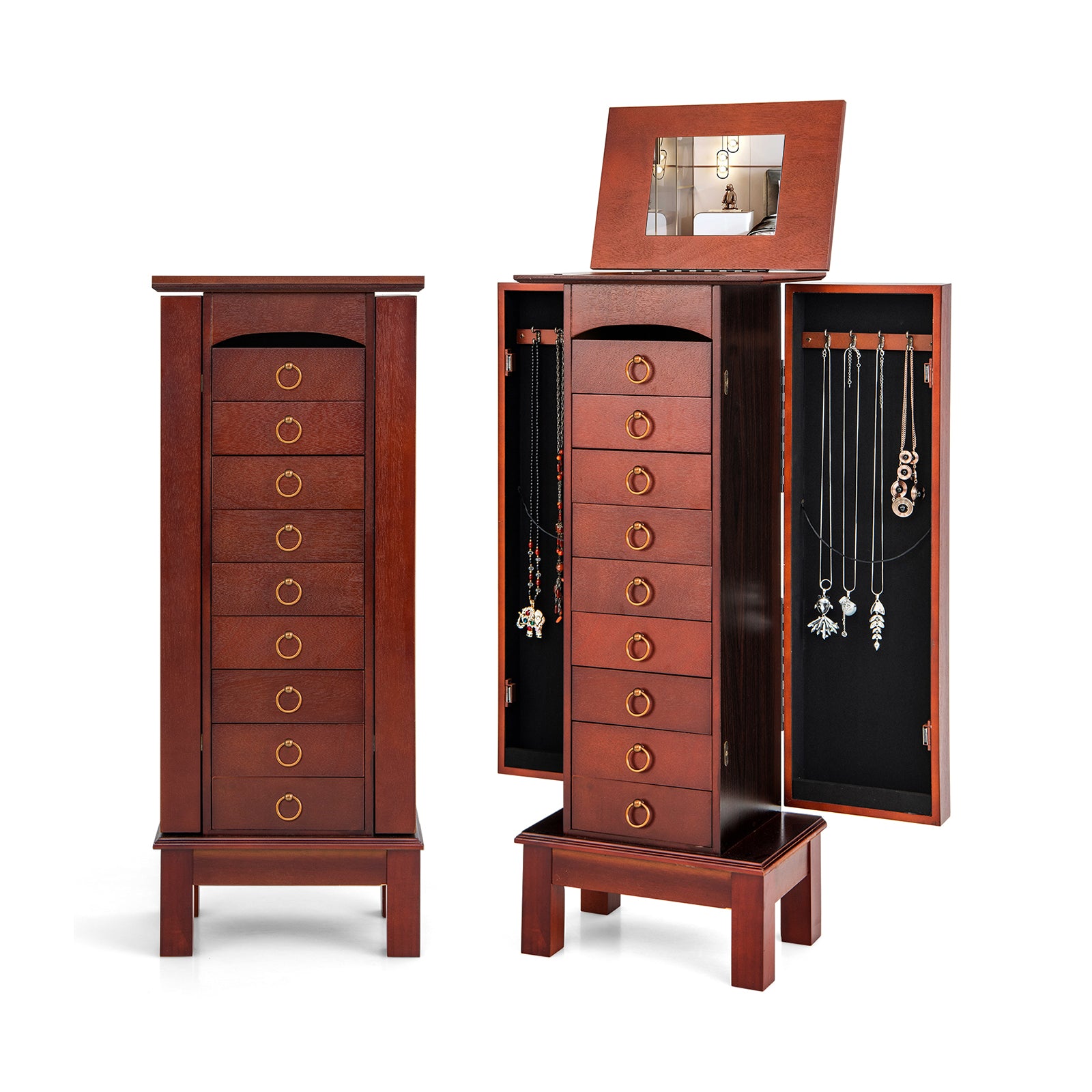 Large Capacity Jewelry Storage Cabinet with 9 DrawersÂ